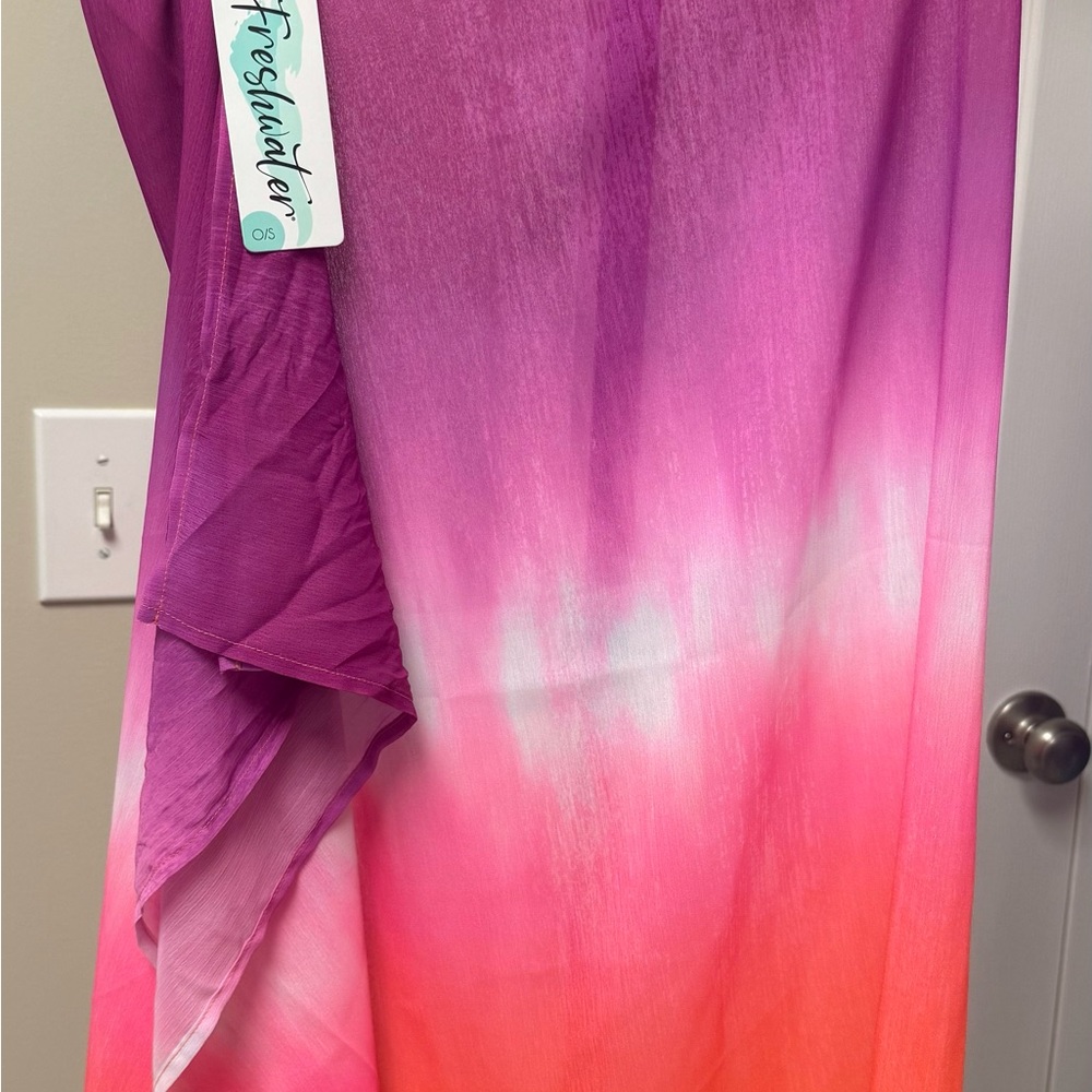 Freshwater Pink and Orange Swim Coverup